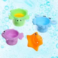 Игрушки для ванны &laquo;Морской мир&raquo;, набор 4 предмета, МИКС
