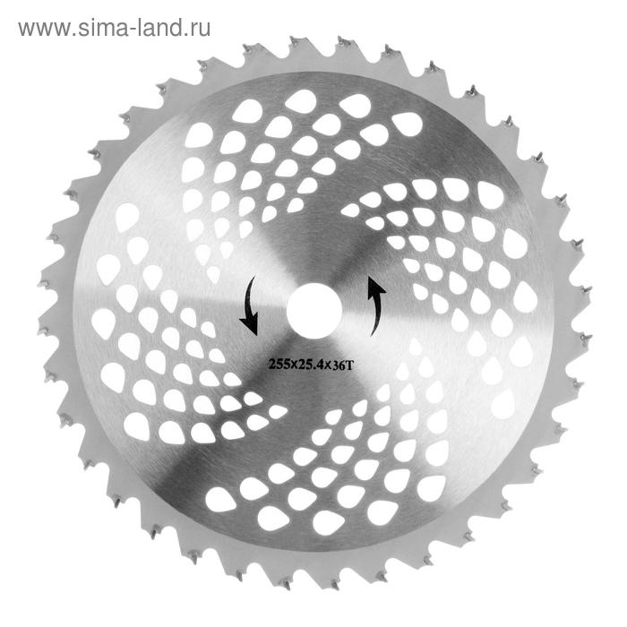 Нож для триммера ТУНДРА, 255 х 25.4 мм, 36 зубьев Нож для триммера ТУНДРА, 255 х 25.4 мм, 36 зубьев