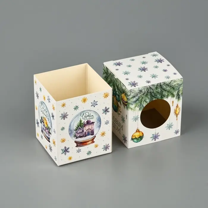 Бонбоньерка новогодняя «Снежный шар», 6 х 7 х 6 см Бонбоньерка новогодняя «Снежный шар», 6 х 7 х 6 см