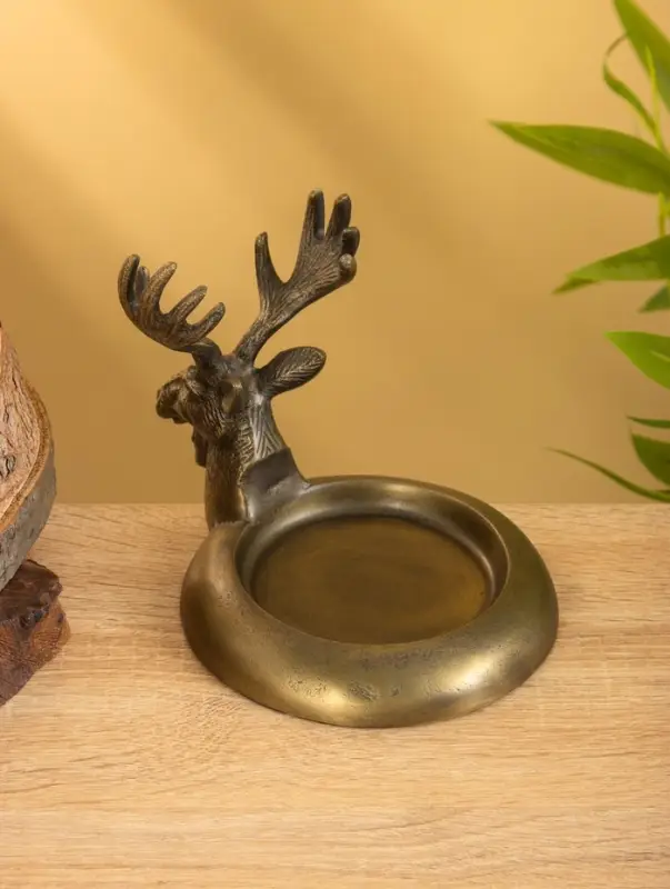 Подставка для бутылки  Подставка для бутылки "Лось" 18х14х14 см, алюминий