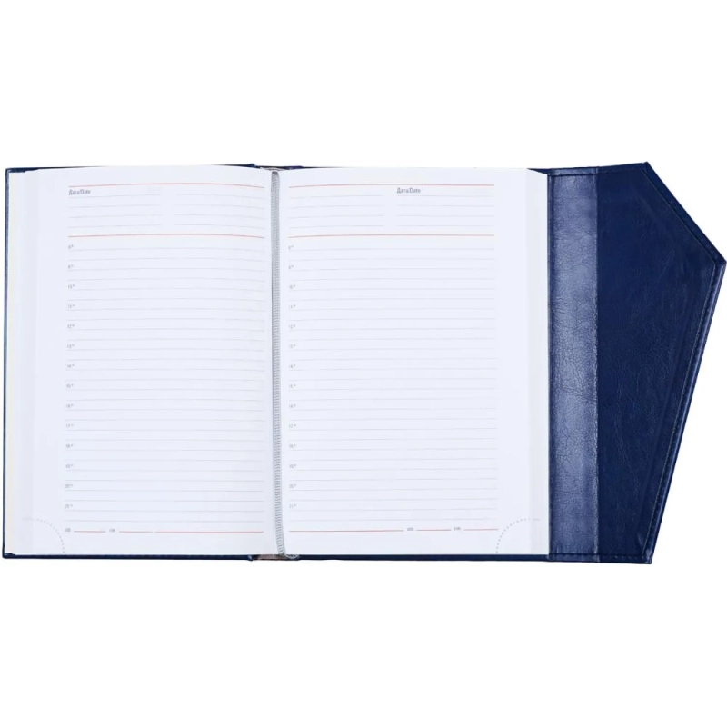 Ежедневник недатированный синий,А5,143х210мм,180л,ATTACHE MAGNET