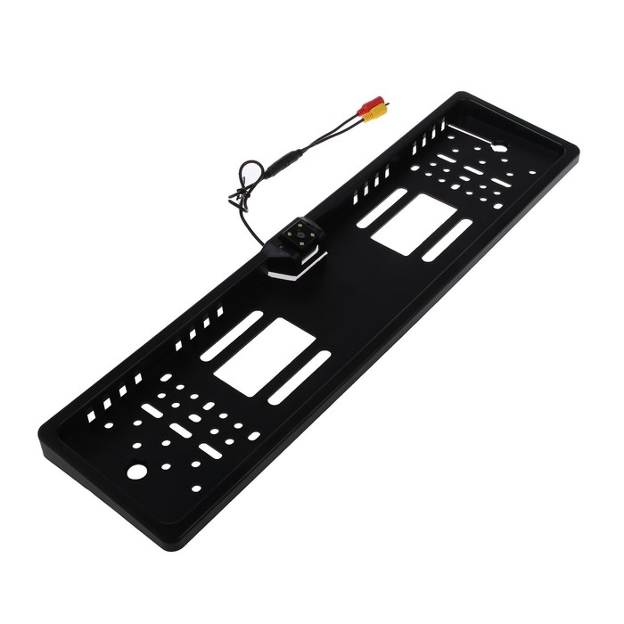 Рамка гос номера с камерой заднего вида, угол 170°, провод 6 м Рамка гос номера с камерой заднего вида, угол 170°, провод 6 м