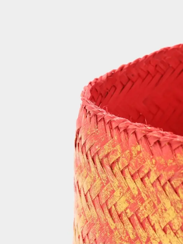 Корзинка плетёная &laquo;Голден&raquo;, 16&times;16&times;23 см, розовая