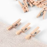 Прищепки для шитья, 2.5&times;0.8 см, 50 шт., бежевые