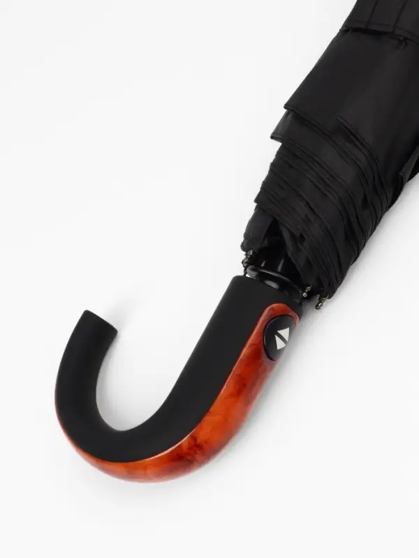 Зонт автоматический Strong, 3 сложения, 8 спиц, R=48/55 см, d=96 см, чёрный