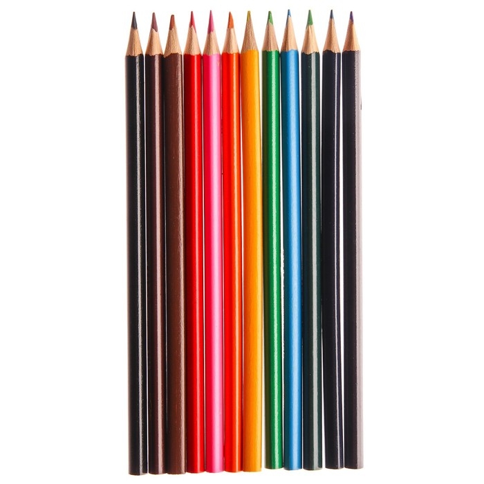 Карандаши цветные 12 цветов, Синий трактор Карандаши цветные 12 цветов, Синий трактор