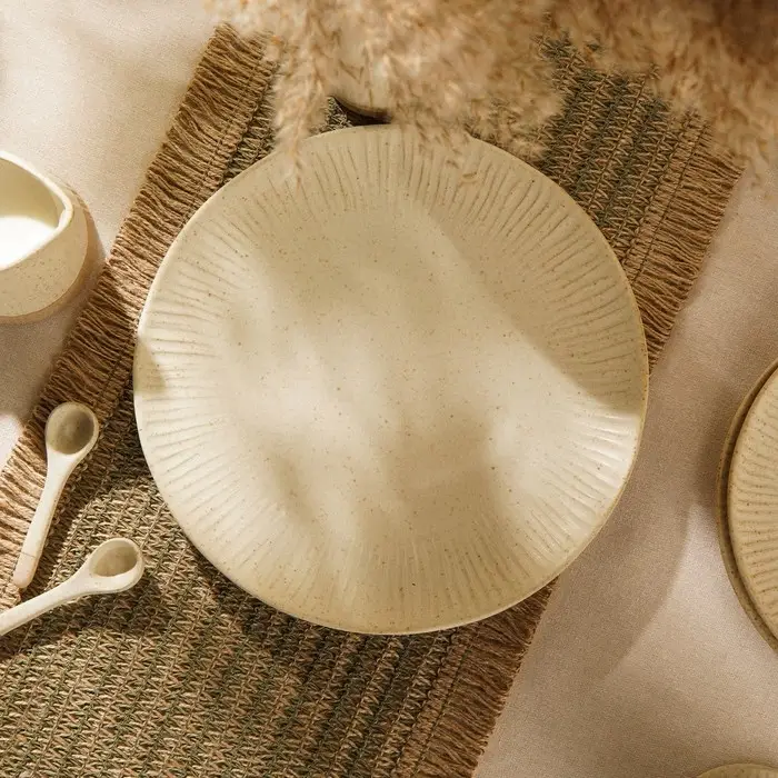 Тарелка SL Home &laquo;Виенто&raquo;, d=28 см, керамика, бежевая