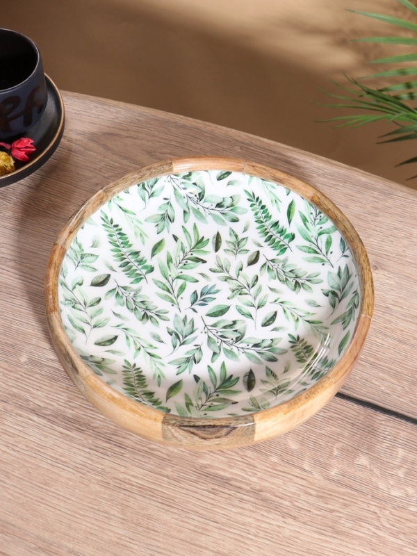 Блюдо Блюдо "Оливковая ветвь" дерево манго 25,5х25,5х6 см