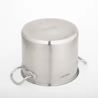 Кастрюля Катунь &laquo;Общепит&raquo;, 7 л, d=22 см, с крышкой, капсульное дно, индукция, нержавеющая сталь, хромированная