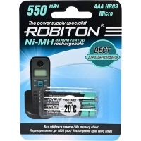 Аккумулятор ROBITON DECT 550MHAAA-2 BL2 (2шт/уп)