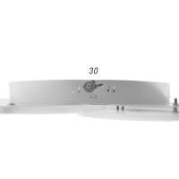 Люстра с ПДУ 74664/6 LED 75Вт 3000-6000К диммер бело-прозрачный 50х50х6 см BayerLux