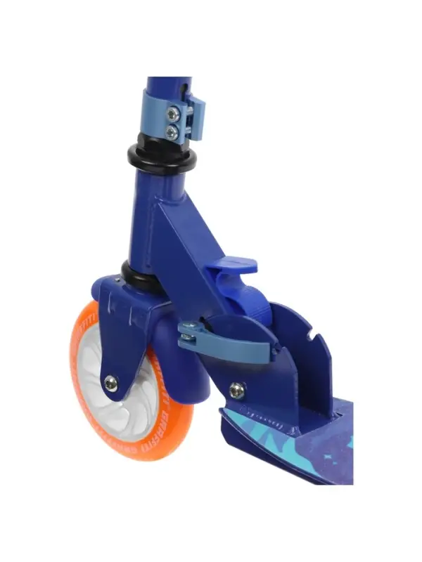 Самокат городской GRAFFITI Comfort 120, складной, колёса PU 120 мм, ABEC 7 Carbon, синий