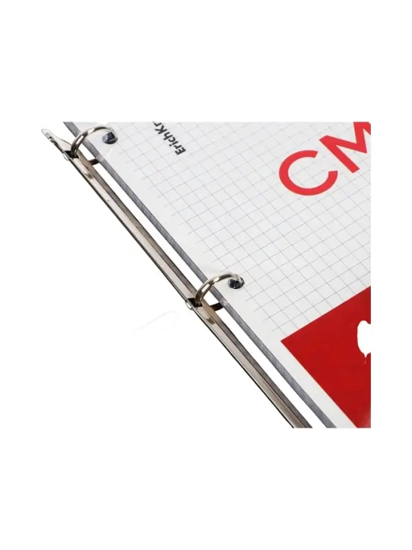 Тетрадь на кольцах ErichKrause Accent А4, 80 листов, в клетку, пластиковая обложка, на кнопке, 100% белизна, блок офсет, МИКС