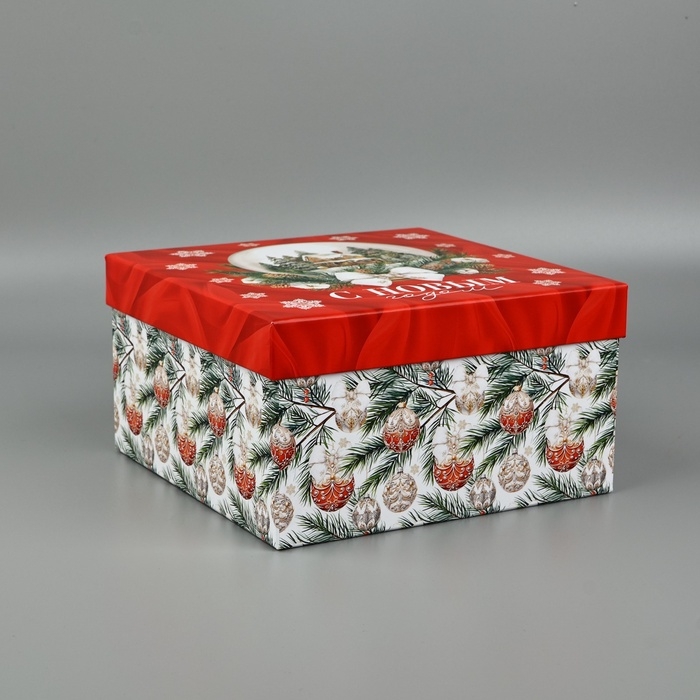 Набор подарочных коробок 3 в 1 «Счастья в Новом году», 18 х 18 х 10 – 22 х 22 х 12 см, Новый год Набор подарочных коробок 3 в 1 «Счастья в Новом году», 18 х 18 х 10 – 22 х 22 х 12 см, Новый год