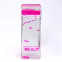 Часы гелевые, антистресс, 16.3&times;5.8&times;2.1 см, розовые