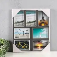 Фоторамка МДФ, стекло на 7 фото 10х15 "День и ночь" 40,5х35,5х2,2 см Фоторамка МДФ, стекло на 7 фото 10х15 "День и ночь" 40,5х35,5х2,2 см