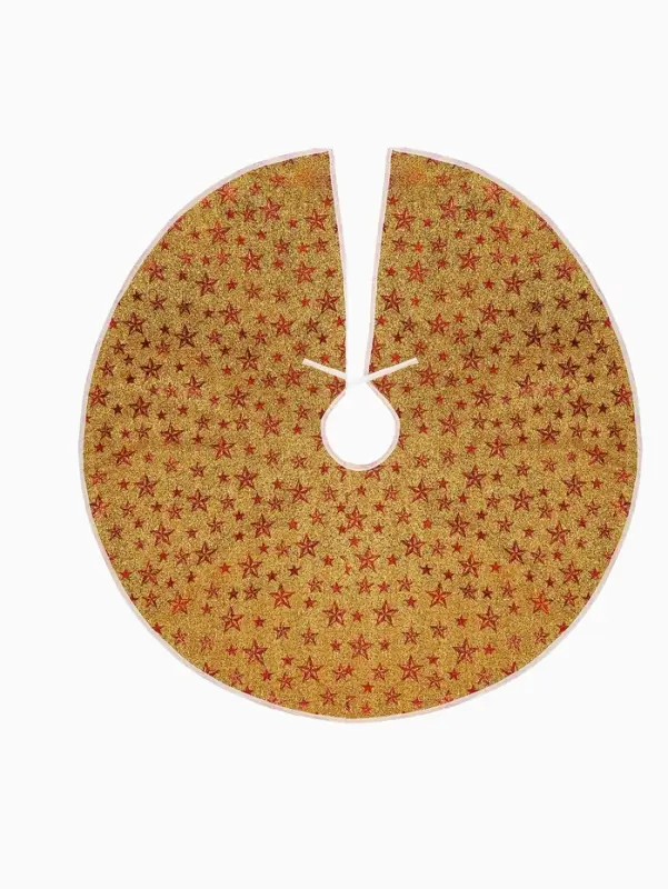 Коврик под ёлку &laquo;Сияние звёзд&raquo; d=86 см, золотистый