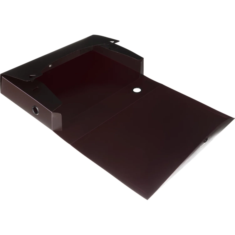 Короб архивный на кнопке Attache 70 мм пластик,бордовый песок