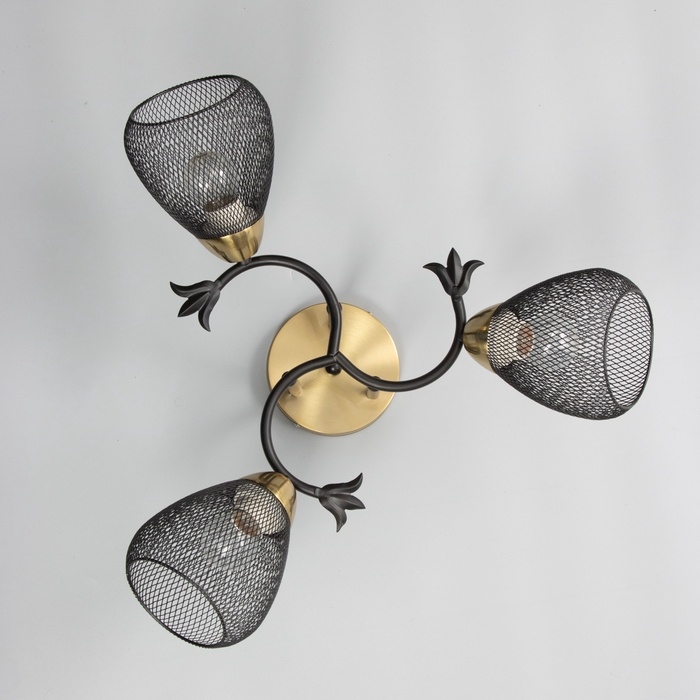 Люстра Люстра "Дассе" 3хЕ27 40Вт черно-бронзовый 49х49х24 см