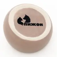 Миска для грызунов, 30 мл, 5.7&times;5.7&times;3.5 см, со скошенным краем, керамика, серая