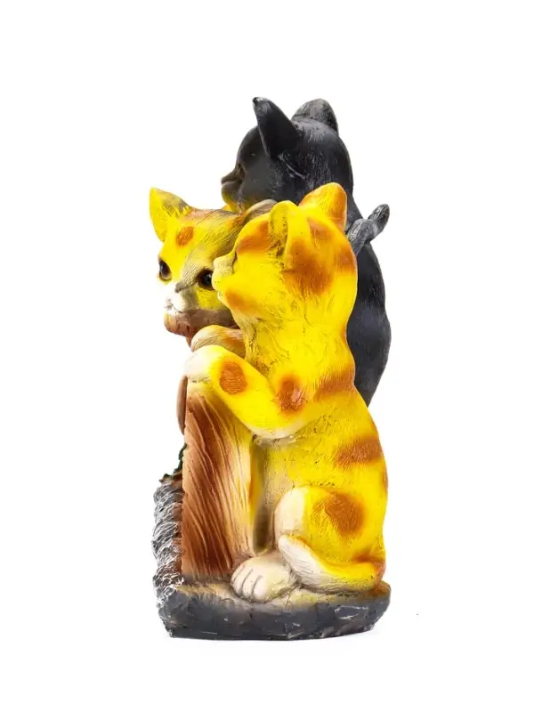 Садовая фигура из полистоуна &laquo;Три котёнка с табличкой&raquo;, 29&times;11&times;21.5 см