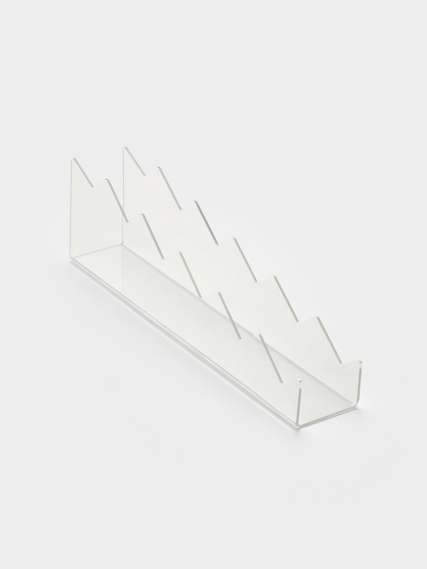 Горка для теней 4*24*7 см, 6 мест, оргстекло 2 мм, цвет прозрачный В ЗАЩИТНОЙ ПЛЁНКЕ Горка для теней 4*24*7 см, 6 мест, оргстекло 2 мм, цвет прозрачный В ЗАЩИТНОЙ ПЛЁНКЕ