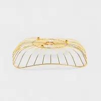 Ваза для фруктов "Милена" 28*28*7 см, цвет золотой Ваза для фруктов "Милена" 28*28*7 см, цвет золотой