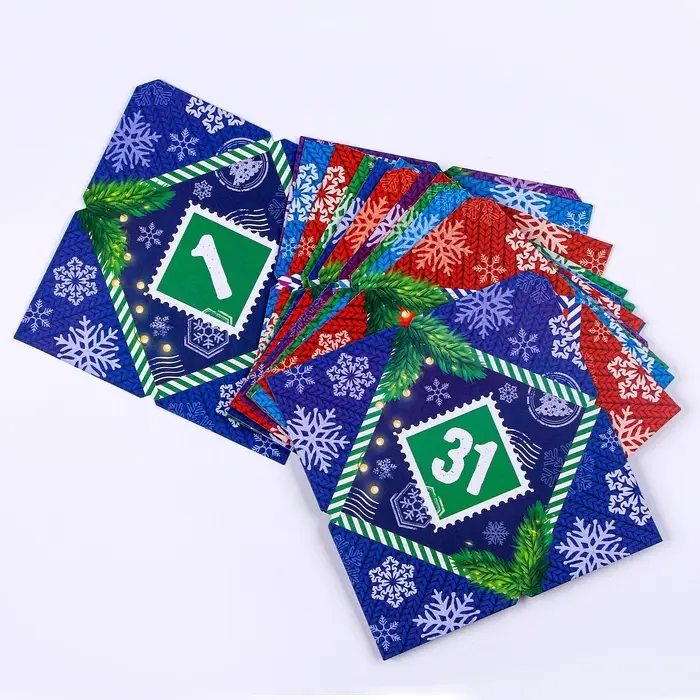 Адвент календарь новогодний с конвертами &laquo;Письмо с заданием от Деда Мороза&raquo;