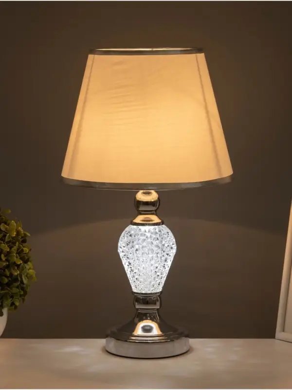Настольная лампа &laquo;Инес&raquo; Е27 40 Вт хром 25&times;25&times;43 см RISALUX