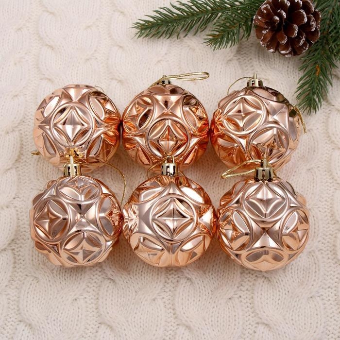 Набор шаров пластик d-6 см, 6 шт Набор шаров пластик d-6 см, 6 шт "Сфера"