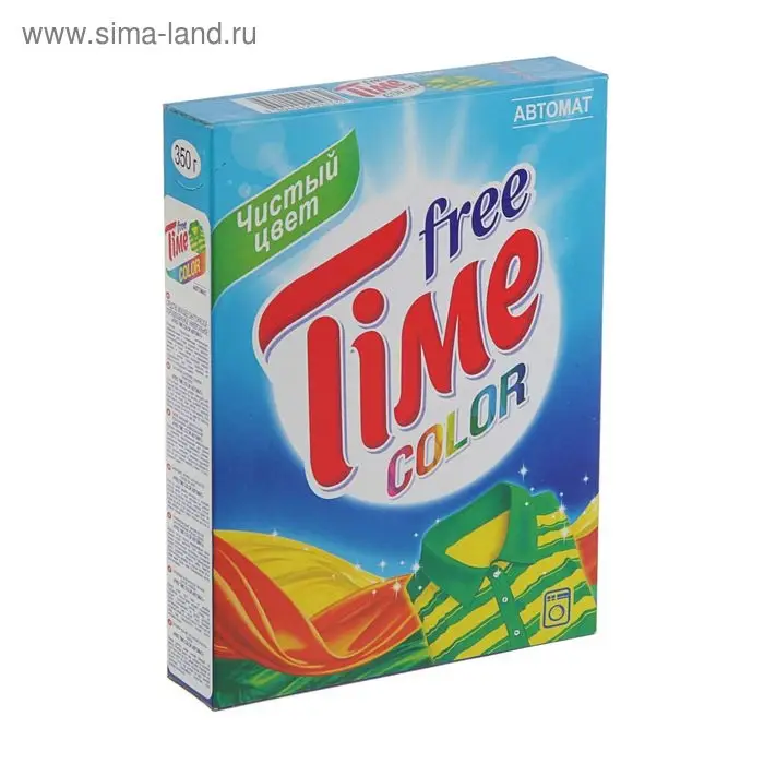 Порошок стиральный Free Time Color Автомат, 350 г