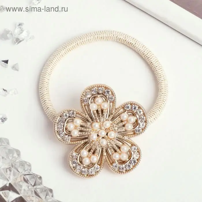 Резинка для волос Резинка для волос "Каролина" цветочек, 4 см