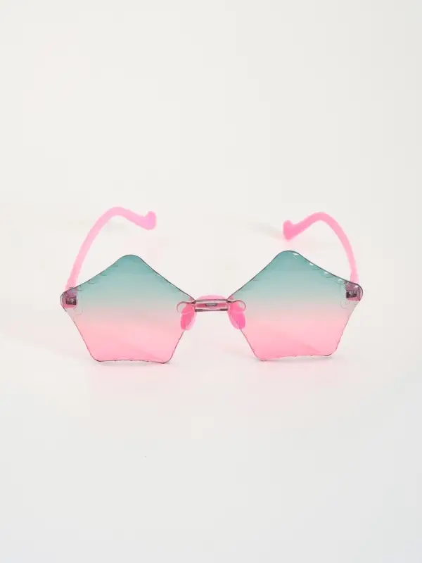 Карнавальные очки "Пятиугольник" градиент, цвета МИКС