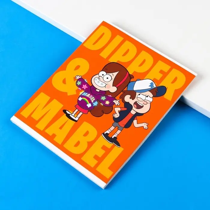 Тетрадь в клетку 48 листов, картонная обложка, блок №2, белизна 75% (серые листы), «Гравити Фолз» Тетрадь в клетку 48 листов, картонная обложка, блок №2, белизна 75% (серые листы), «Гравити Фолз»