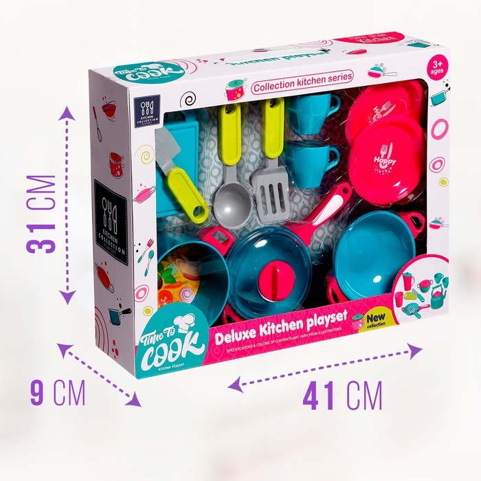 Набор посудки «Яркий ужин», 12 предметов Набор посудки «Яркий ужин», 12 предметов