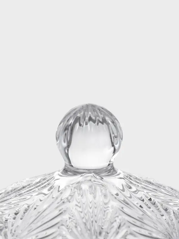 Икорница с крышкой  Икорница с крышкой "Цветок" 9х9х8,5 см, прозрачный