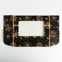 Коробка для эклеров с вкладышами новогодняя &laquo;Пусть сбудутся желания&raquo;, 25&times;15&times;7 см