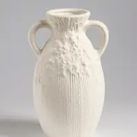 Ваза настольная керамика "Фонси" 20,5х10 см, белый