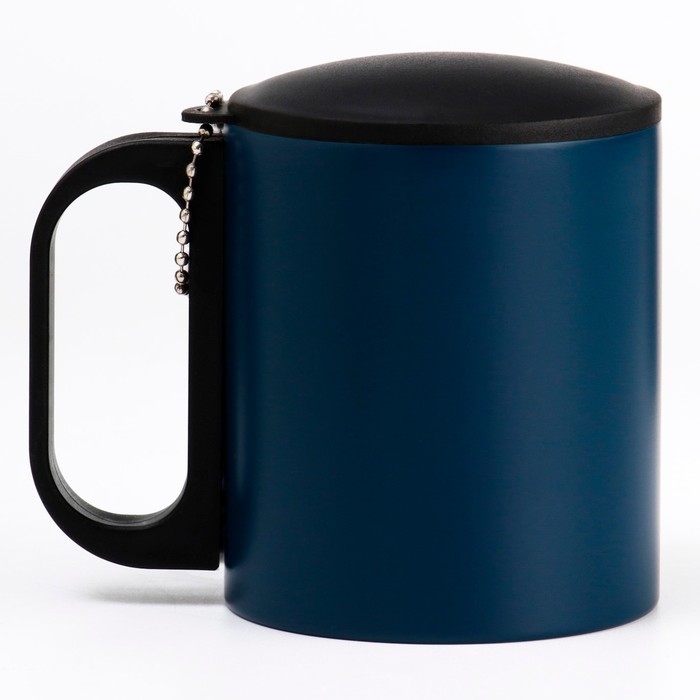 Термокружка, 180 мл, Туризм Термокружка, 180 мл, Туризм "Мастер К", сохраняет тепло 2 ч, 8.5 х 6.8 см, темно-синяя