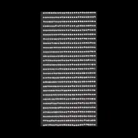 Стразы для декора, на клеевой основе, 7.5&times;15 см, d=2 мм, цвет серебристый
