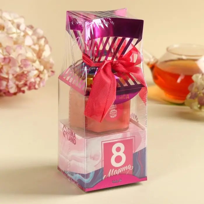 Набор &laquo;8 Марта&raquo;: крем-мёд, чай 50 г