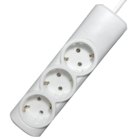 Удлинитель PROGIX PG312 3р/ 5м/2,2кВт/10А заземление, белый, ПВС 3х0.75