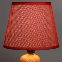 Абажур BayerLux &laquo;Кантри. Рогожка&raquo;, E27 или E14, бордовый, 16&times;16&times;13 см