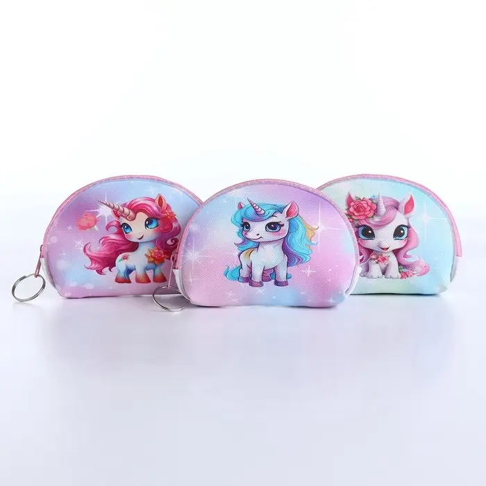 Кошелёк детский &laquo;Пони&raquo;, монетница, на молнии, МИКС