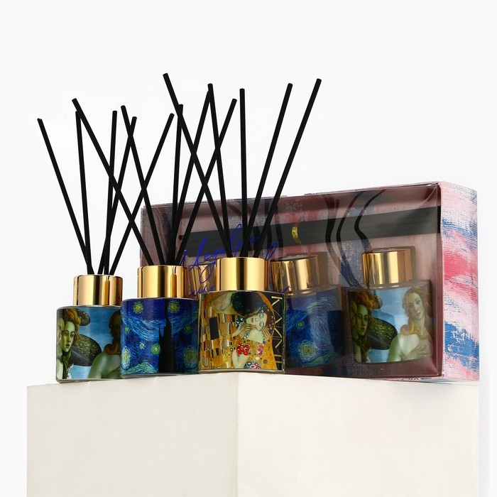 Диффузор ароматический палочки, ароматизатор для дома «Аромадиффузор: Живопись», 3 шт., 50 мл. Диффузор ароматический палочки, ароматизатор для дома «Аромадиффузор: Живопись», 3 шт., 50 мл.