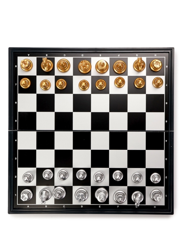 Шахматы магнитные 25 х 25 см, король h-5 см, пешка h-2.5 см Шахматы магнитные 25 х 25 см, король h-5 см, пешка h-2.5 см