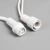 Гирлянда &laquo;Бахрома&raquo; 3&times;0.6 м, IP65, УМС, белая нить каучук, 108 LED, свечение белое, 220 В