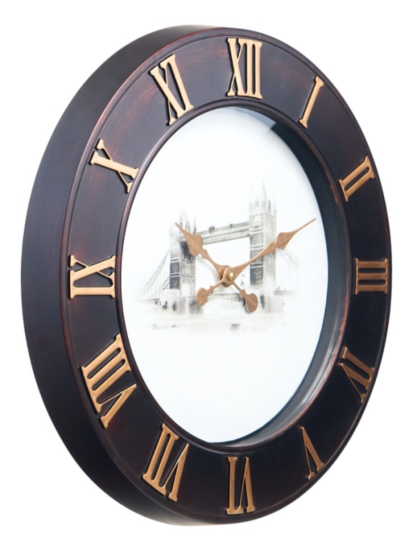 Часы настенные интерьерные «Лондонский мост», плавный ход, циферблат d-50 см Часы настенные интерьерные «Лондонский мост», плавный ход, циферблат d-50 см
