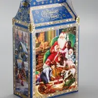 Подарочная новогодняя коробка «Атмосфера», для сладких подарков, 17.8×10×32.5 см Подарочная новогодняя коробка «Атмосфера», для сладких подарков, 17.8×10×32.5 см