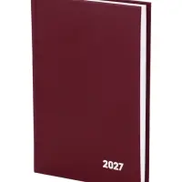 Ежедневник датированный Calligrata, А5, 2027, твёрдая обложка из бумвинила, 168 листов, бордовый